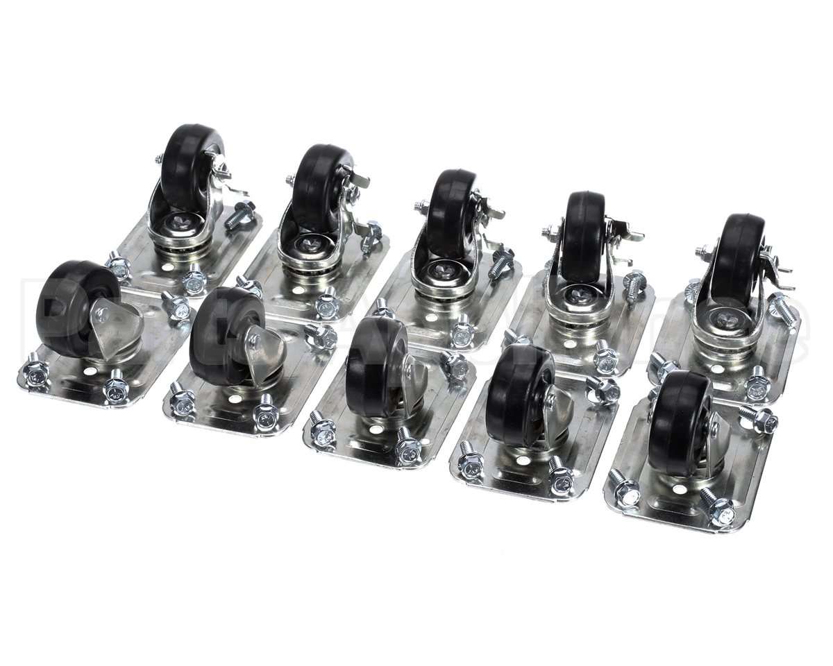 C-10X2 Glastender Caster, 2-1/2" H, Set Of Ten