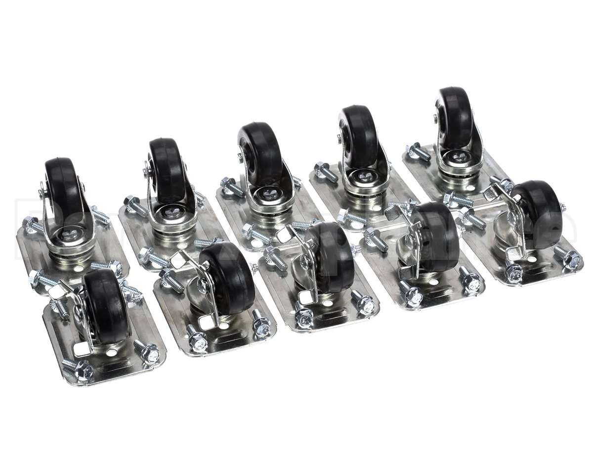 C-10X2 Glastender Caster, 2-1/2" H, Set Of Ten