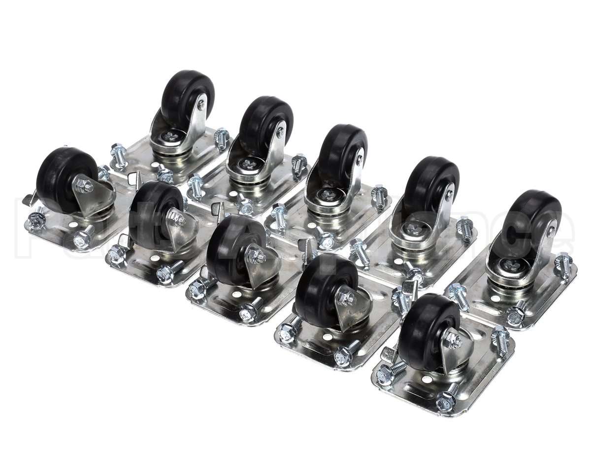 C-10X2 Glastender Caster, 2-1/2" H, Set Of Ten