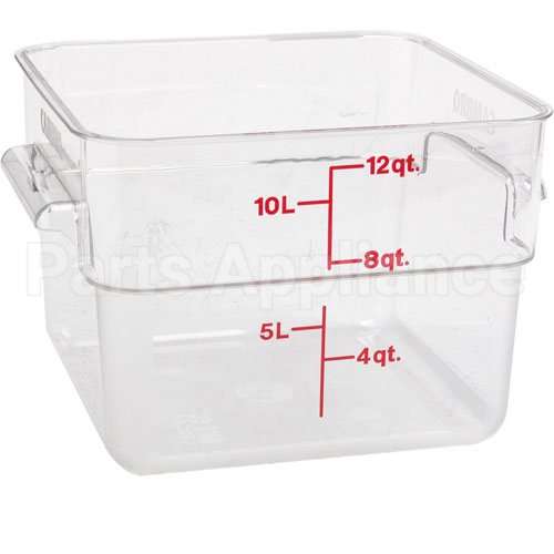 CAM12SFSCW135 Compatible Cambro Container Sq Clear 12Qt