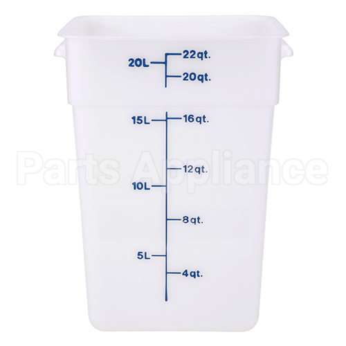 CAM22SFSP148 Compatible Cambro Container Sq 22Qt -148 Poly/White