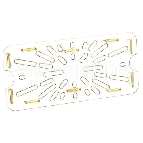 CAM30HPD150 Compatible Cambro 1/3 Size Drain Shelf 150 High Heat Amber