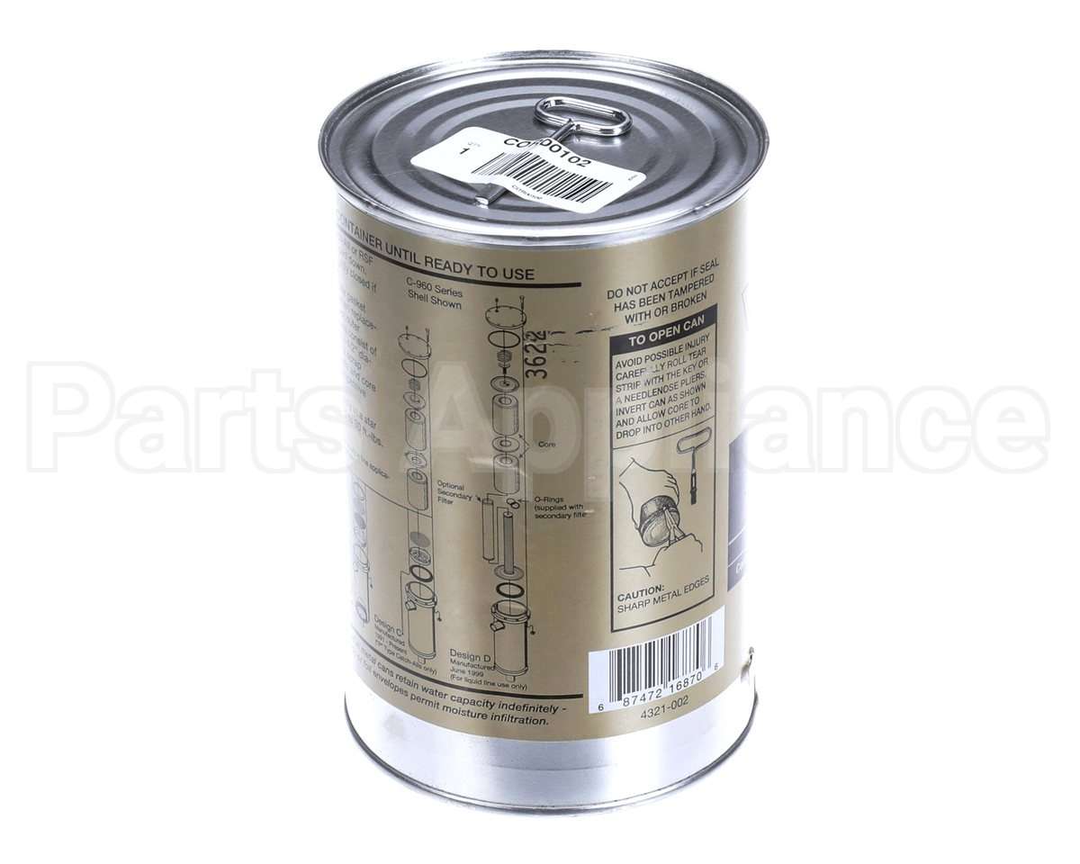 COR00102 Trane Core; High Water Capacity, For Poe Lubri