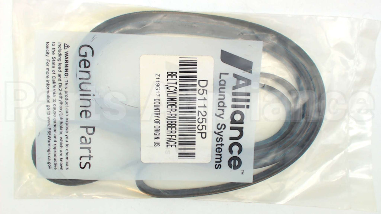 D511255P Speed Queen Belt Cylinder-Rubber Facepkg
