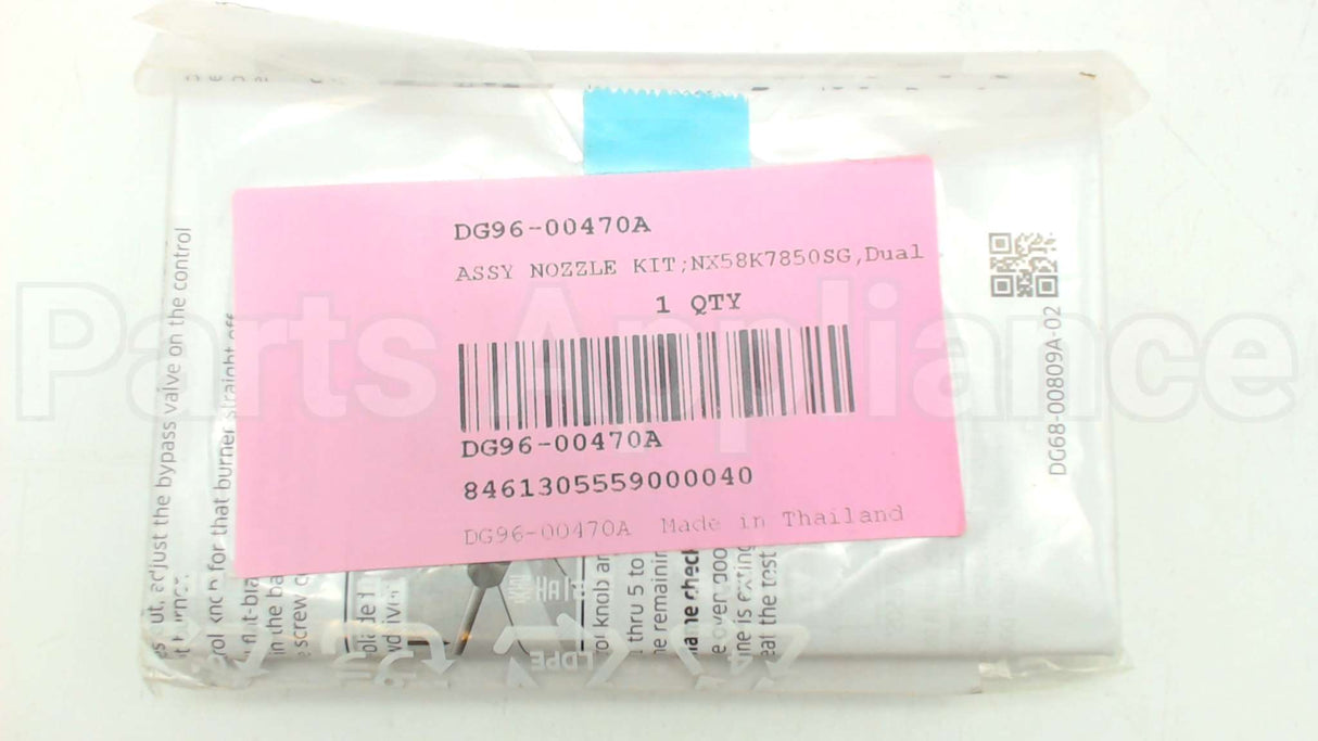 DG96-00470A Samsung Assy Nozzle Kit;Nx58K7850Sg,Dual Door