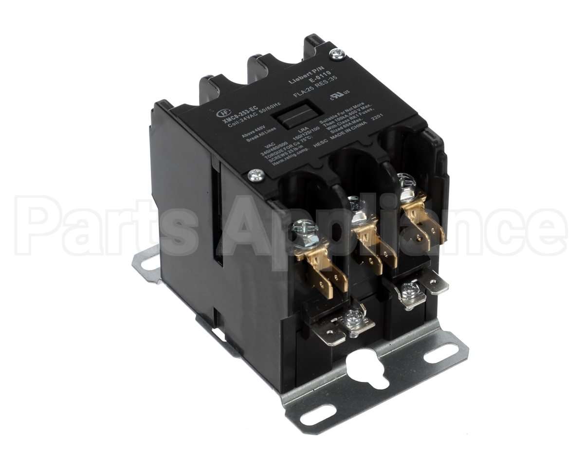 E-0110S Liebert 24V Coil 3P 25/30Amp Cont