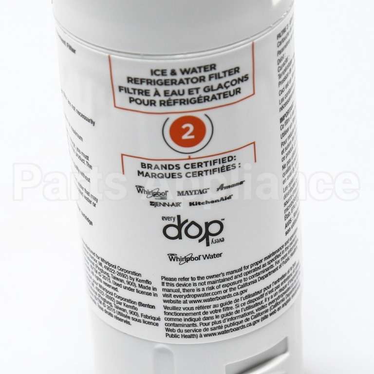 EDR2RXD1 Whirlpool Refrigerator Everydrop Ice And Water Filter 2 (Replaces W10413645A)