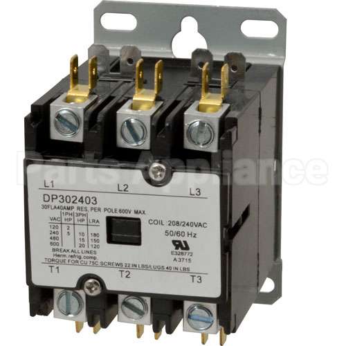 FM807-0074 Compatible Frymaster Contactor 3P 40/50A 208/240V