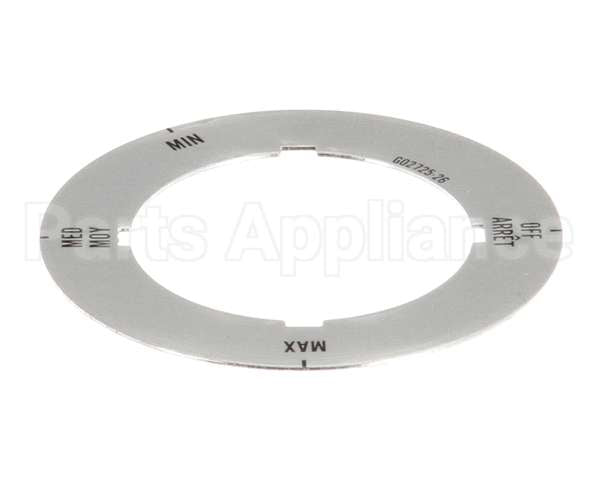 G02725-26 Garland Dial Insert (Off/Min/Med/Max)