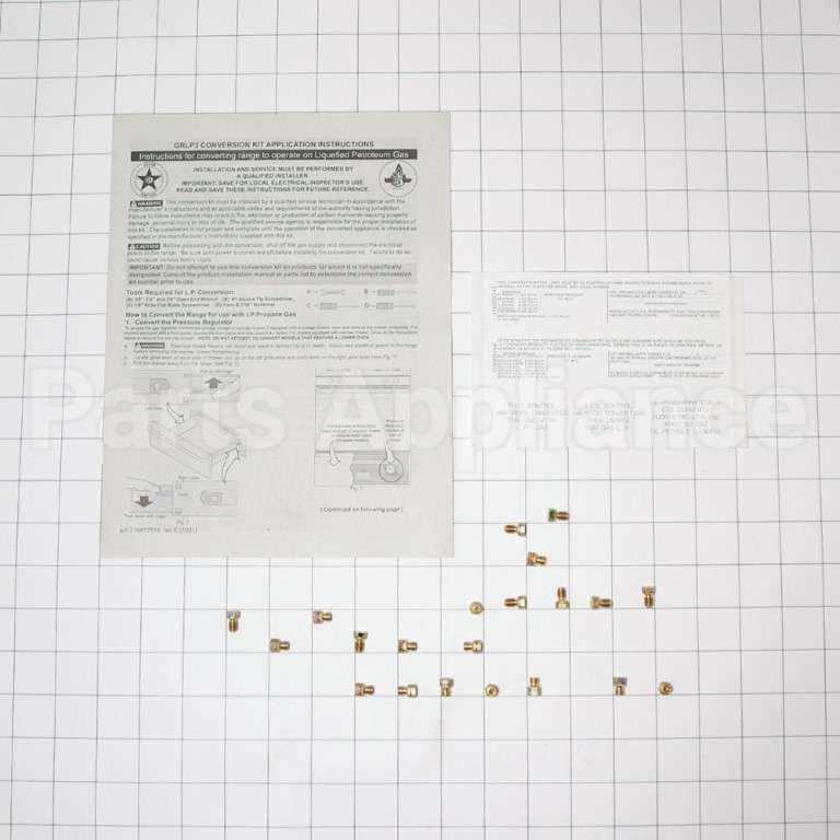 GRLP3 Frigidaire Lp Conversion Kit