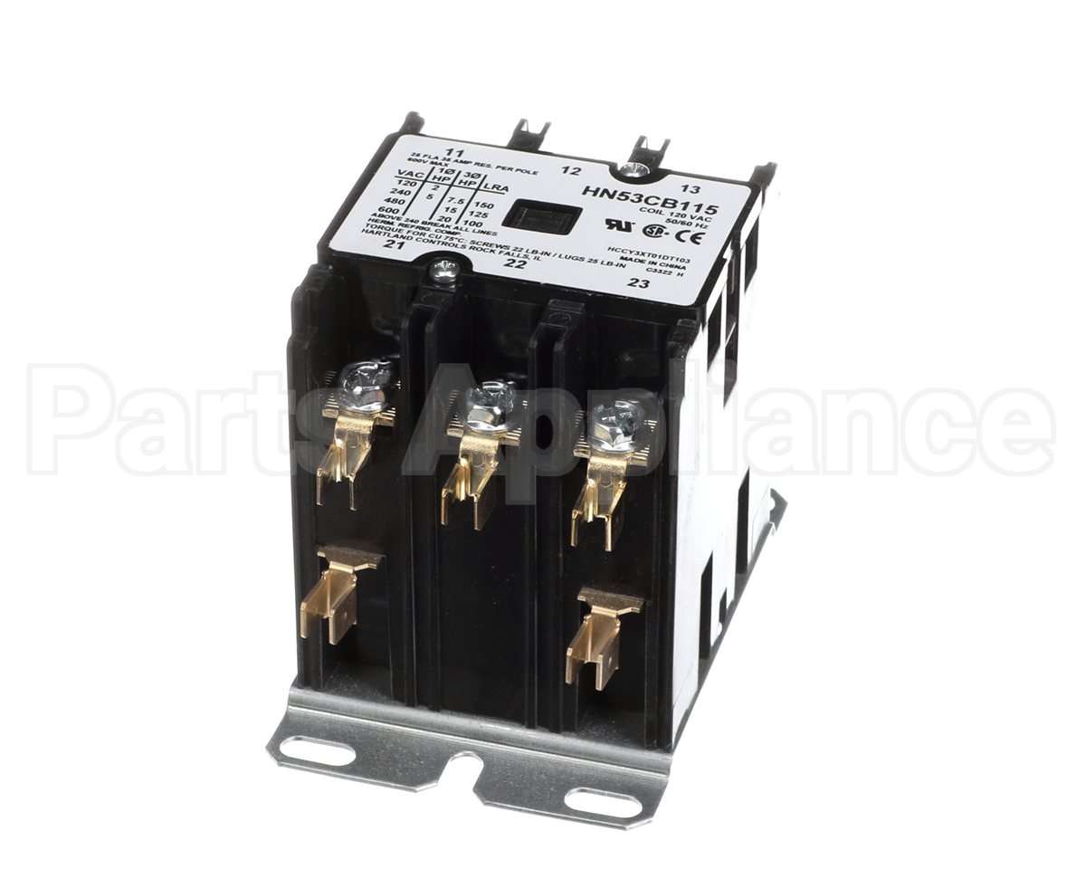 HN53CB115 Carrier 3Pole 25Amp 120Volt Contactor