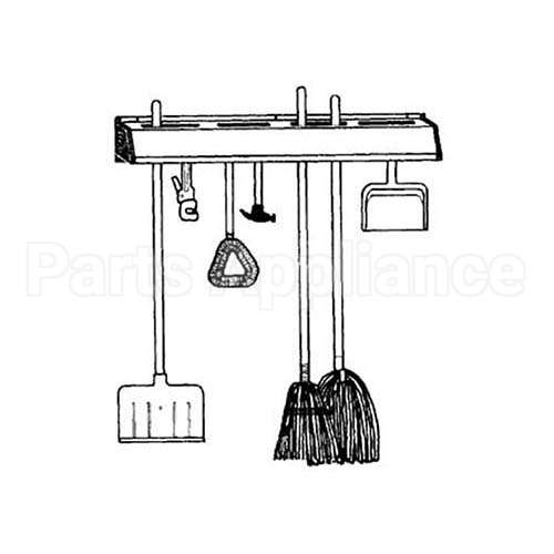 HU900 Compatible Unger Enterprises Organizer, Storage Room, 36"