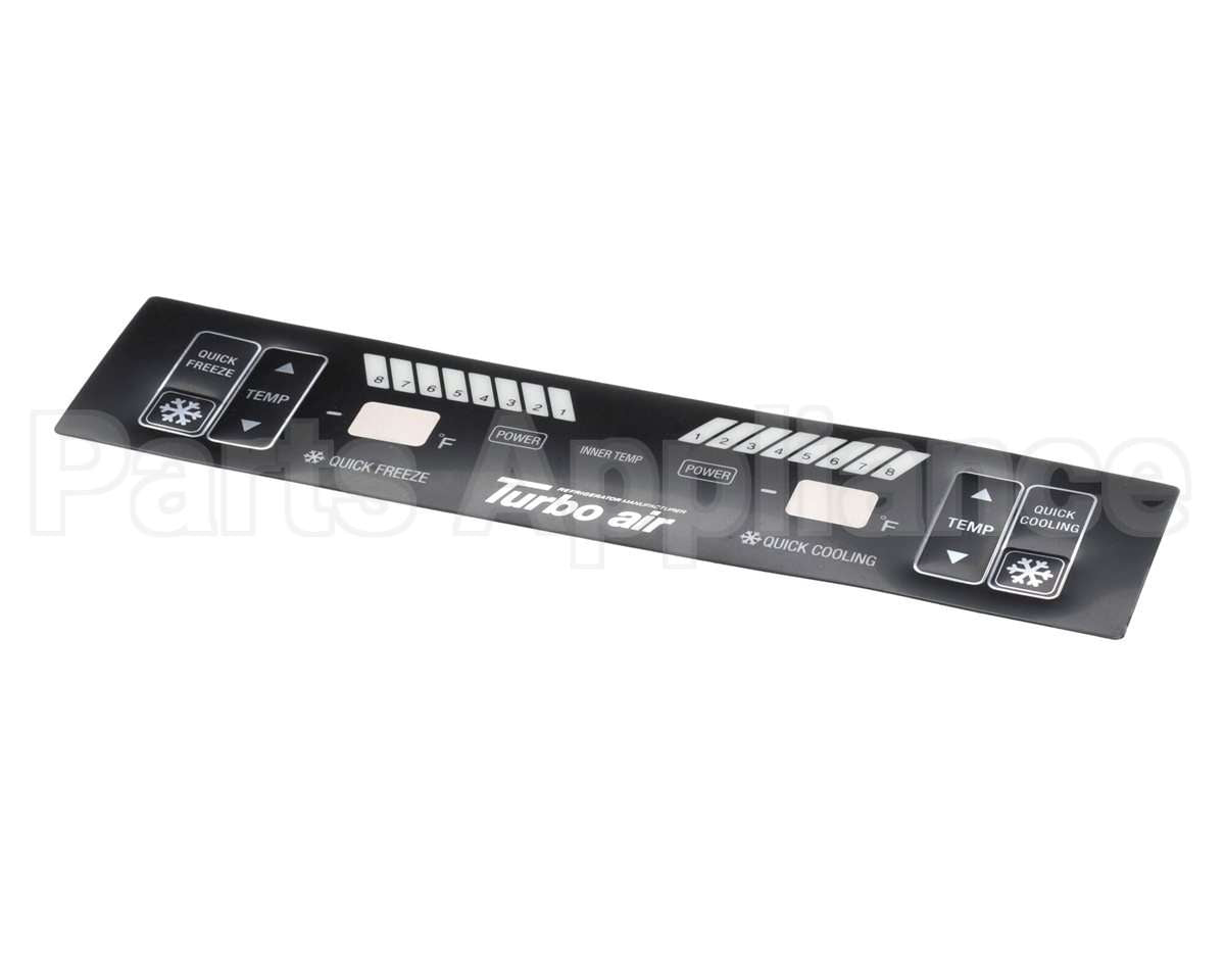 K3D7800400 Turbo Air Display Pcb Sticker (Old Version)