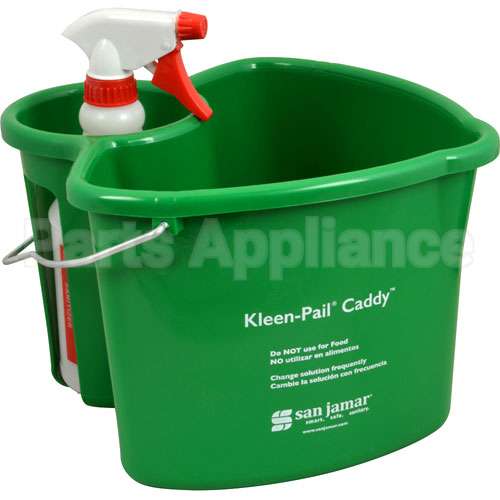 KP500 Compatible San Jamar 4Qt Kleen-Pail Caddy With 24 Oz Bottle