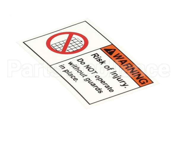 L316 Edlund Label, Warning, 1.25 X 2.5 (Vm