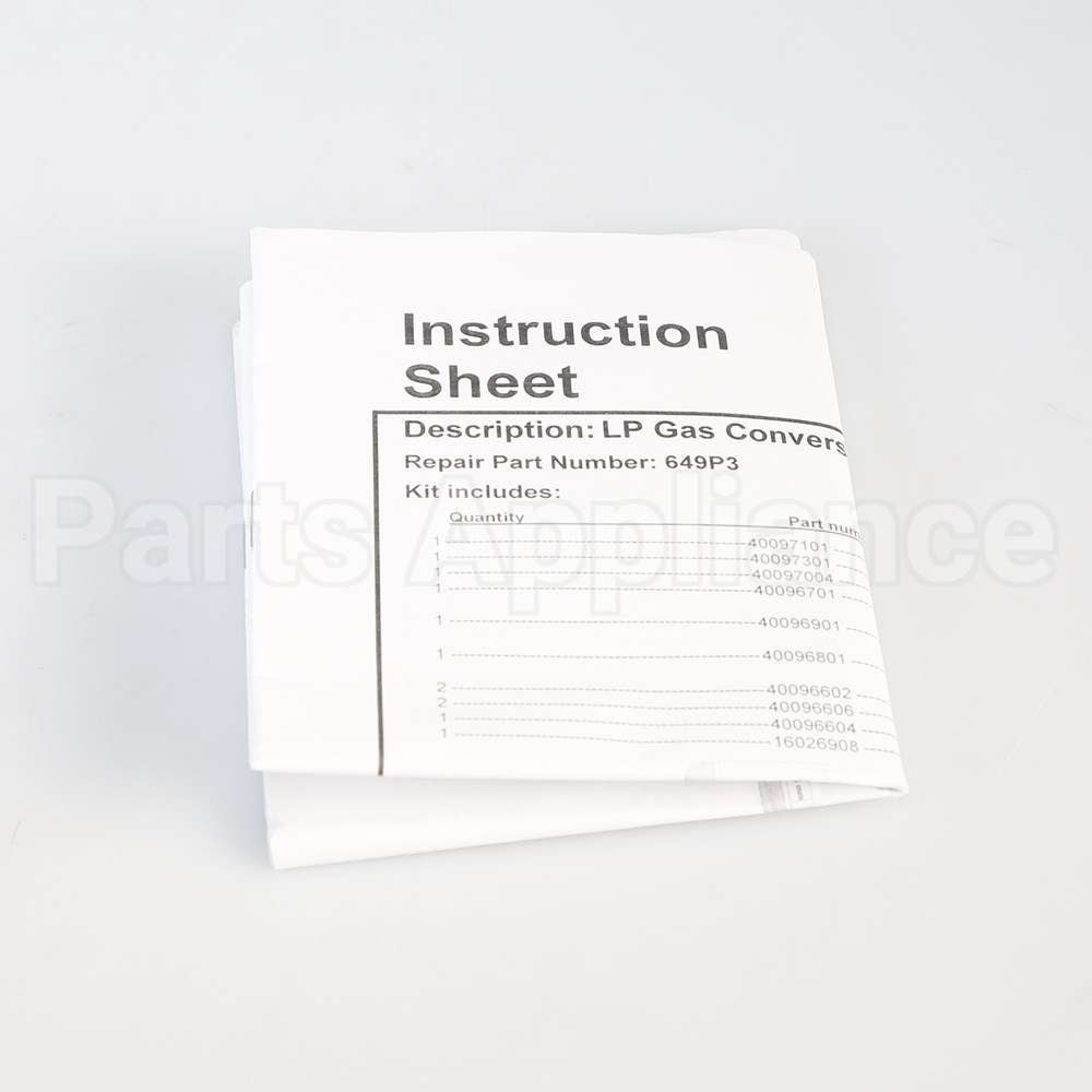 LPK1 Whirlpool Lp Gas Conv Kit Single P