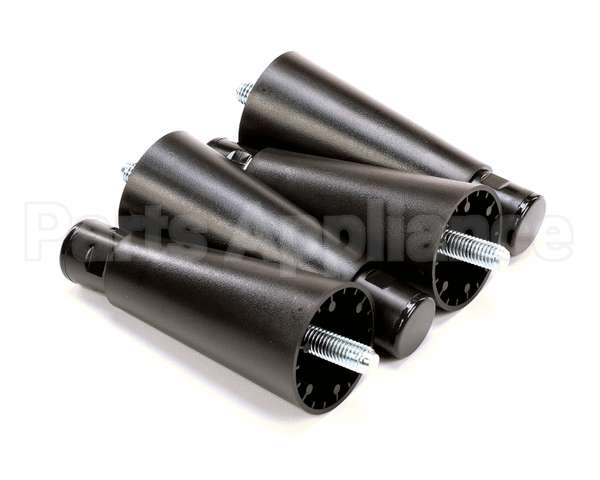 M219B Grindmaster Cecilware Legs 6 Black (4 Per) - Po/Pb/B