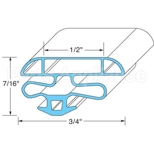 MCC-15742 Compatible Delfield Door Gasket