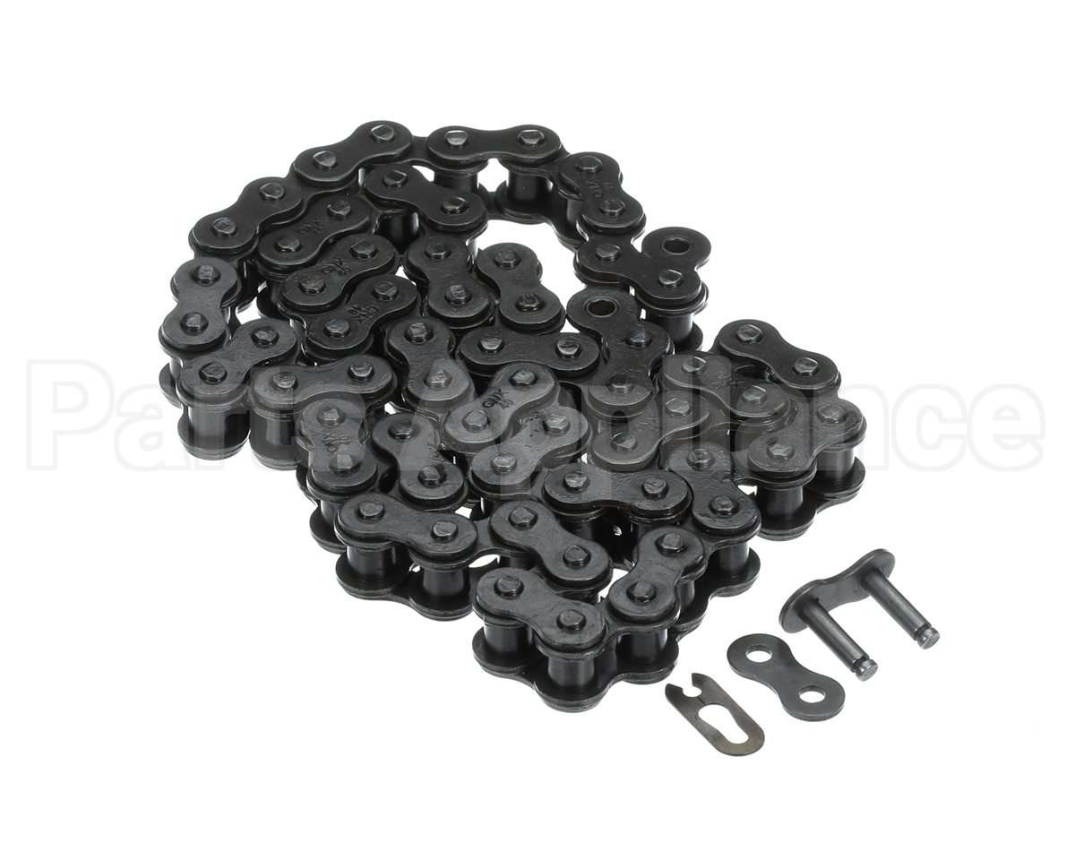 ME61-0060 Hot Rocks Oven Riveted Roller Chain #40 64 Link In Tota