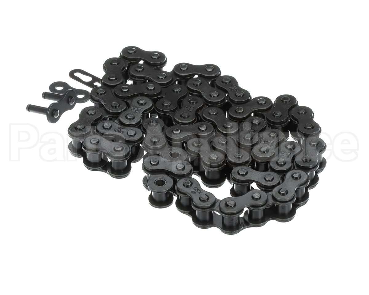 ME61-0060 Hot Rocks Oven Riveted Roller Chain #40 64 Link In Tota