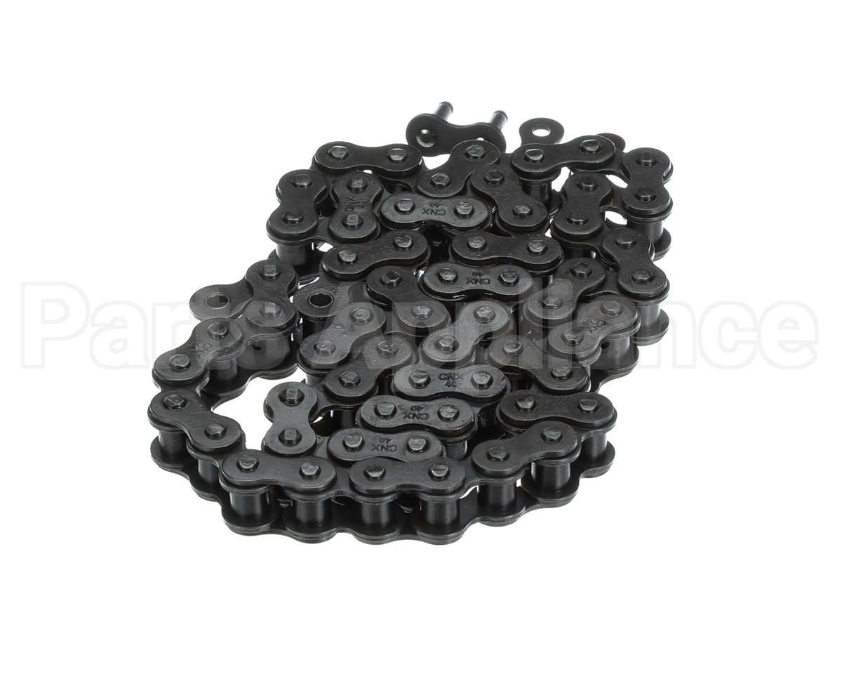 ME61-0060 Hot Rocks Oven Riveted Roller Chain #40 64 Link In Tota