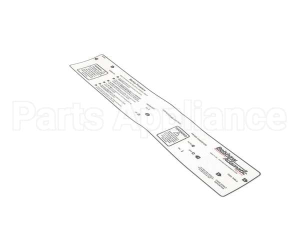 MK-9002 Belshaw Label; Startup Procedure Label For Mk Un
