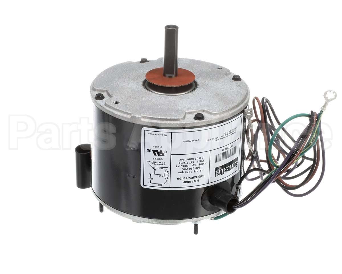 MOT18681 Trane Motor, 1/8 Hp, 200-230V, 48 Frame, 1075R