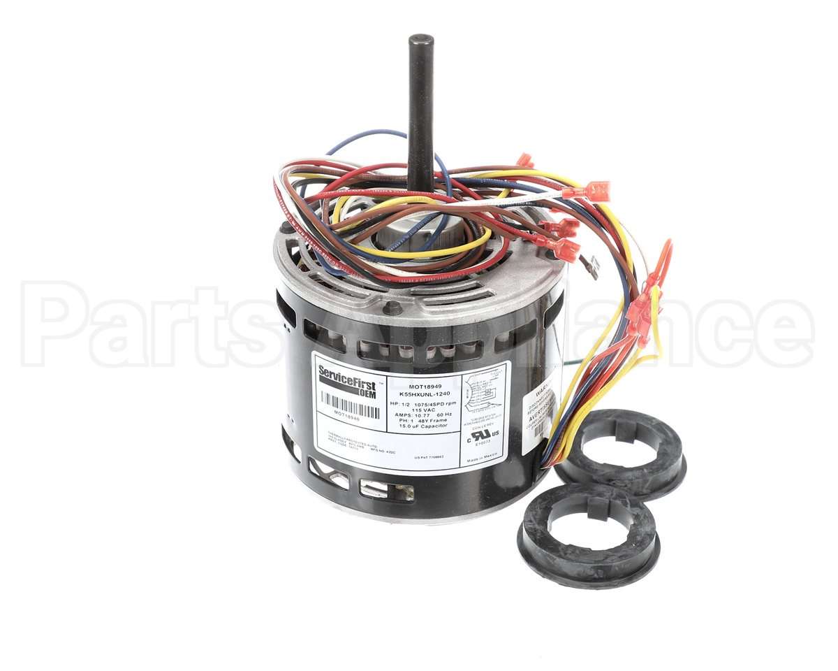 MOT18949 Trane 1/2Hp 115V 1075Rpm 48 Psc Mtr