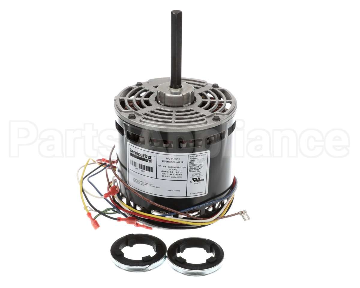 MOT18961 Trane 115V 3/4Hp 1075Rpm 4Spd Motor
