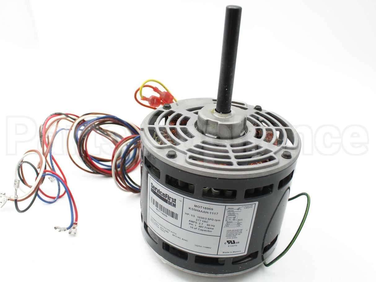 MOT18969 Trane 277V 1/3Hp 1030Rpm 3Spd Motor