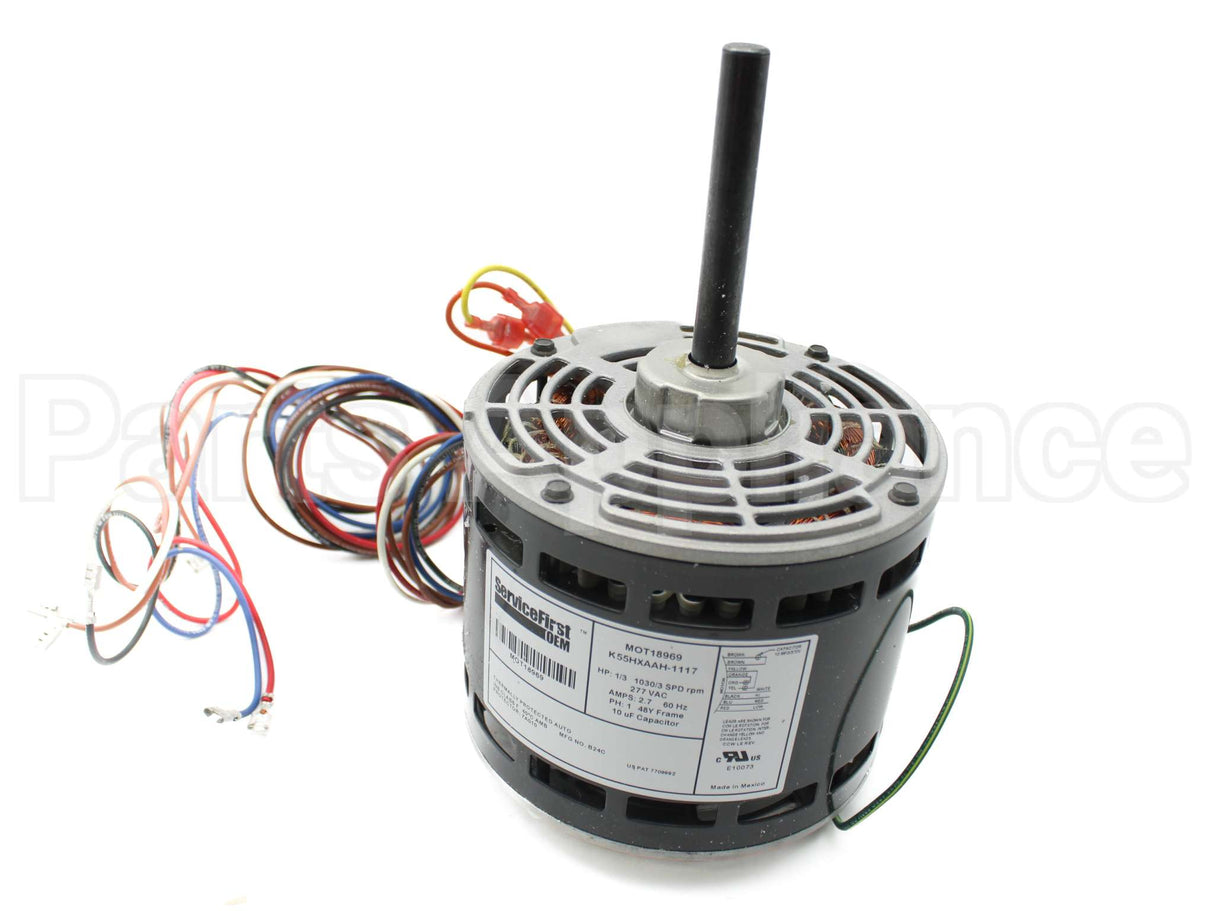 MOT18969 Trane 277V 1/3Hp 1030Rpm 3Spd Motor