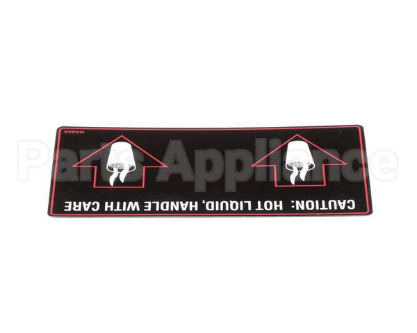 NA89AL Grindmaster Cecilware Label Hot Liquid-Gb2D/M/K