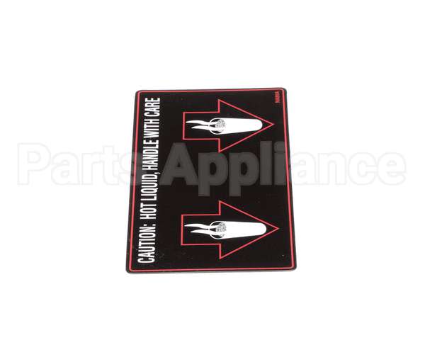 NA89AL Grindmaster Cecilware Label Hot Liquid-Gb2D/M/K