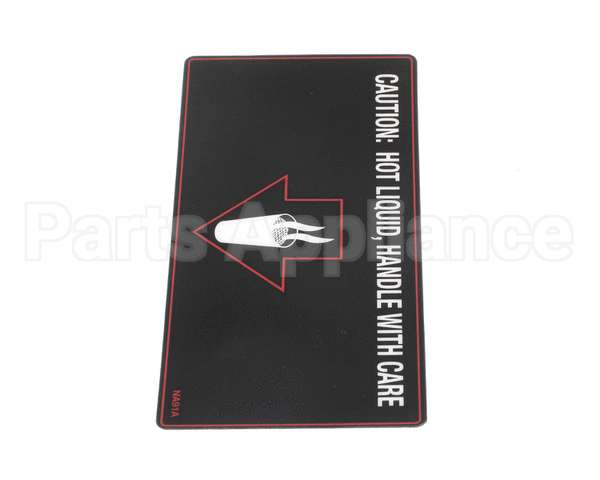 NA91AL Grindmaster Cecilware Label Hot Liquid- Gb1 S