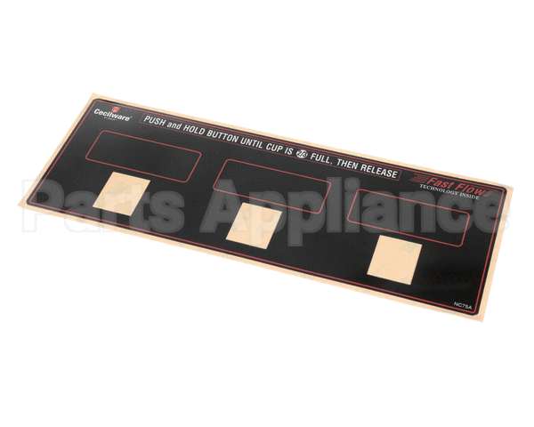 NC75AL Grindmaster Cecilware Label Switch Panel Gb3M/M10/3P