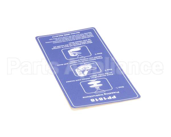 OPROPP181810 Doughpro Proluxe Overlay,Pressing Instructions,