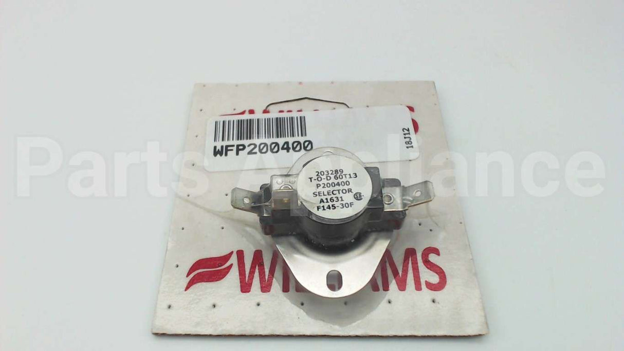 P200400 Williams Comfort Products F145-30F Selector Switch