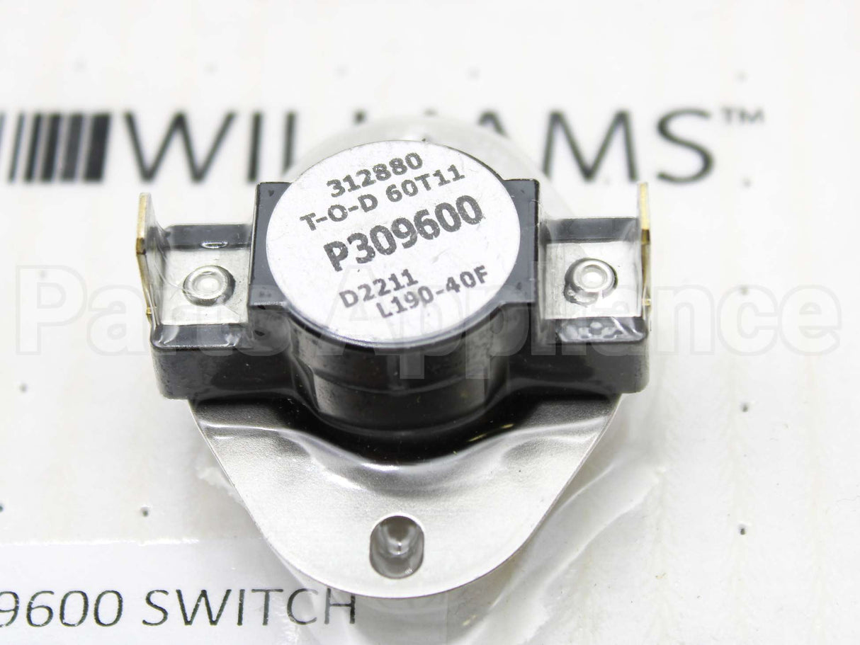P309600 Williams Comfort Products 150-190F Auto Limit Switch