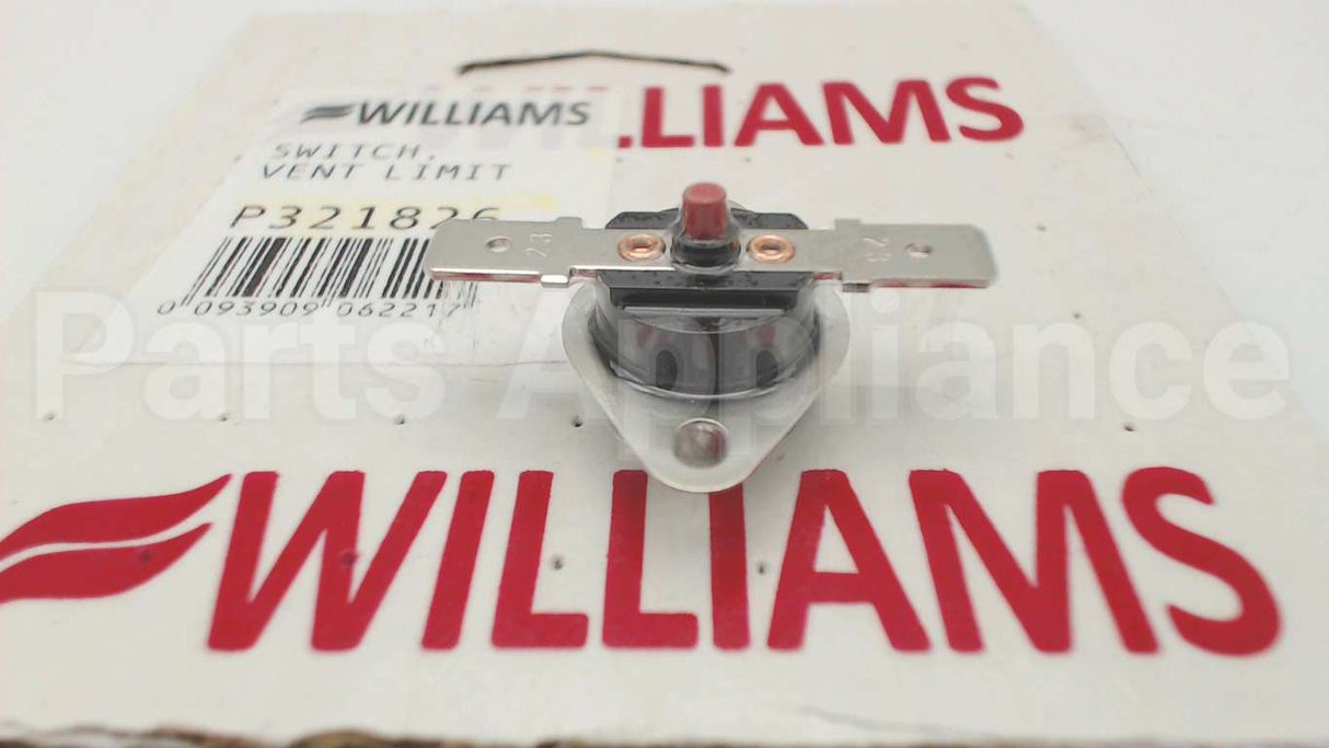P321826 Williams Comfort Products Vent Limit Switch