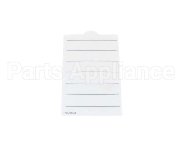 PE-25740 Alto Shaam Panel,Overlay,Insert,Menu Card
