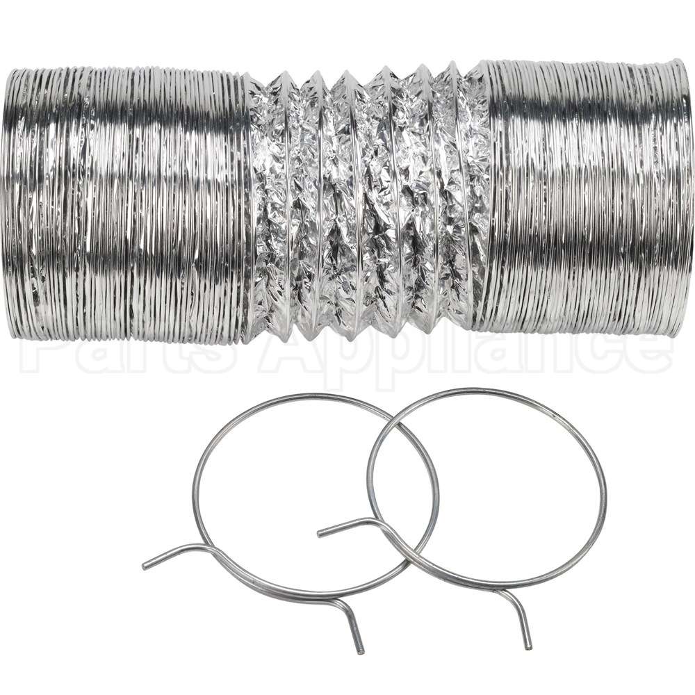 PM8X73 GE Flexible Foil Dryer Duct With Clamps