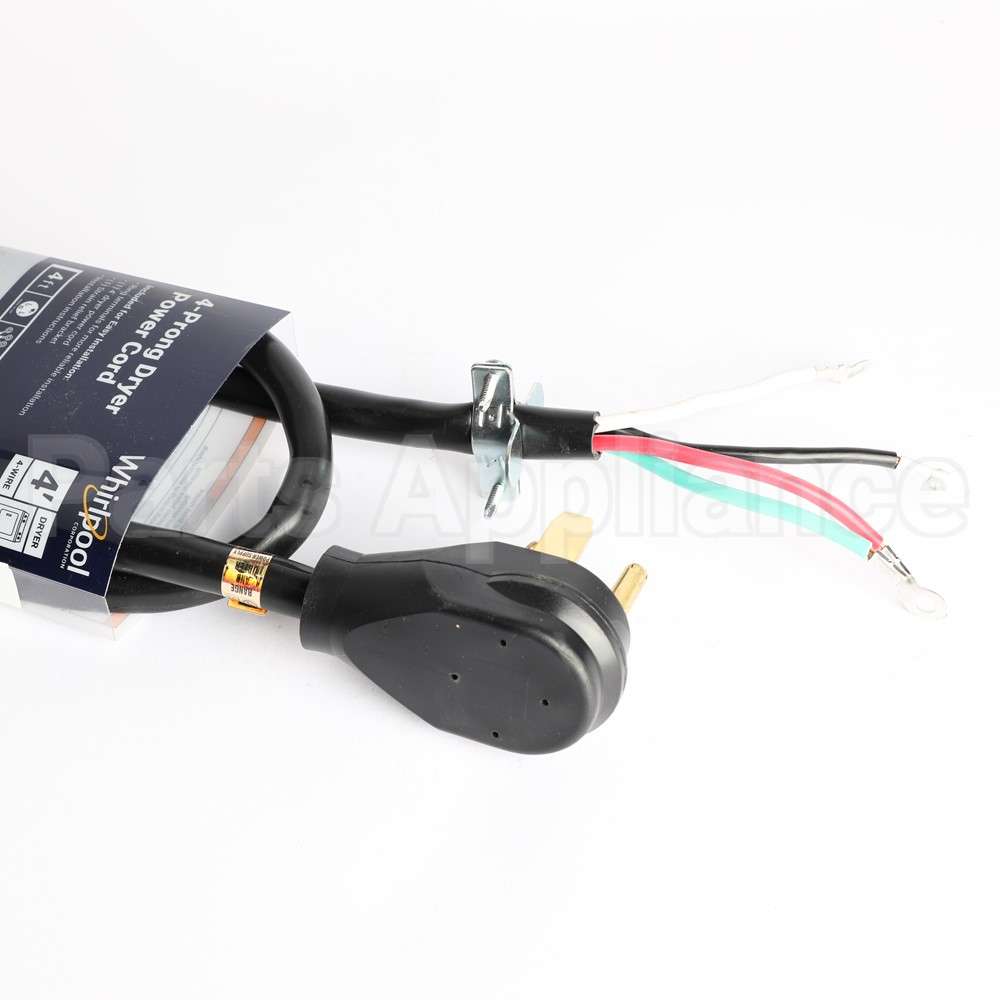PT400L Whirlpool Dryer Cord - 4 Wire 30 Amp 4'