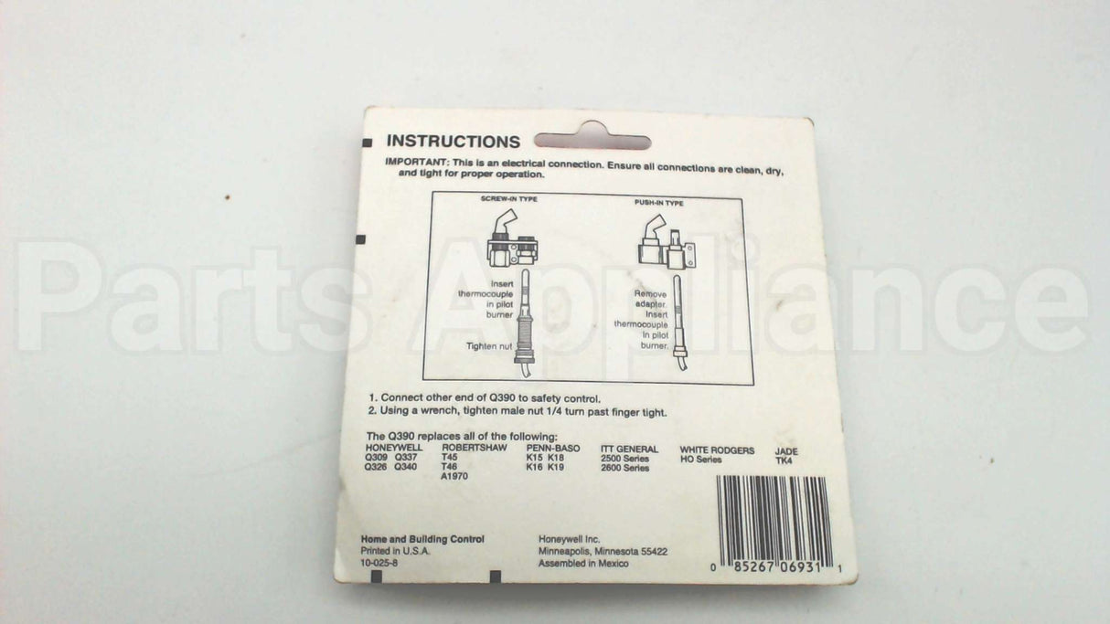 Q390A1095 Resideo 18" Thermocouple 30Mv