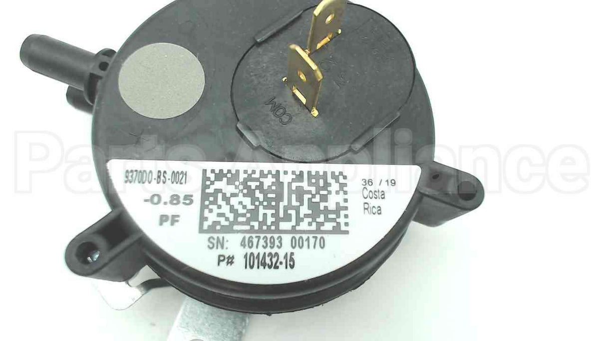 R101432-15 Armstrong Furnace -.85"Wc Spst Pressure Switch