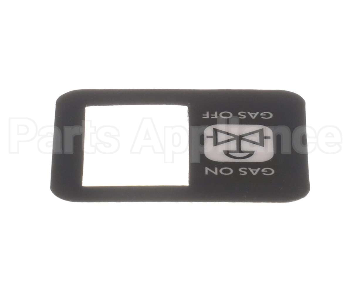 R10657 Blodgett Decal, Manual Gas Switch