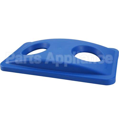 RBMD269288BLUE Compatible Rubbermaid Recycling Can Lid/Top Blue, Bottles And Cans