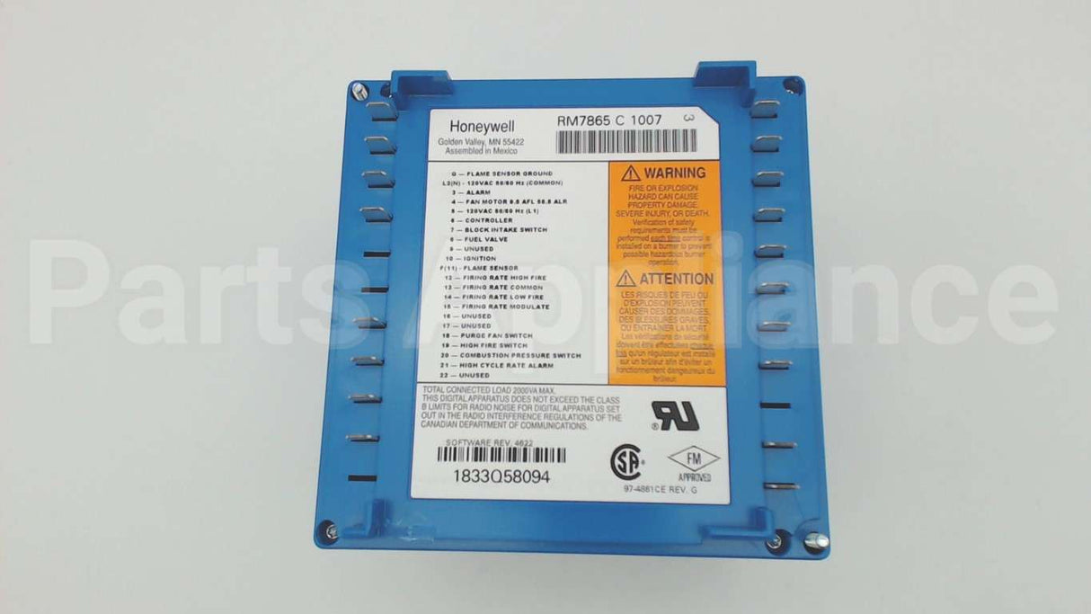 RM7865C1007 Honeywell Primary Control