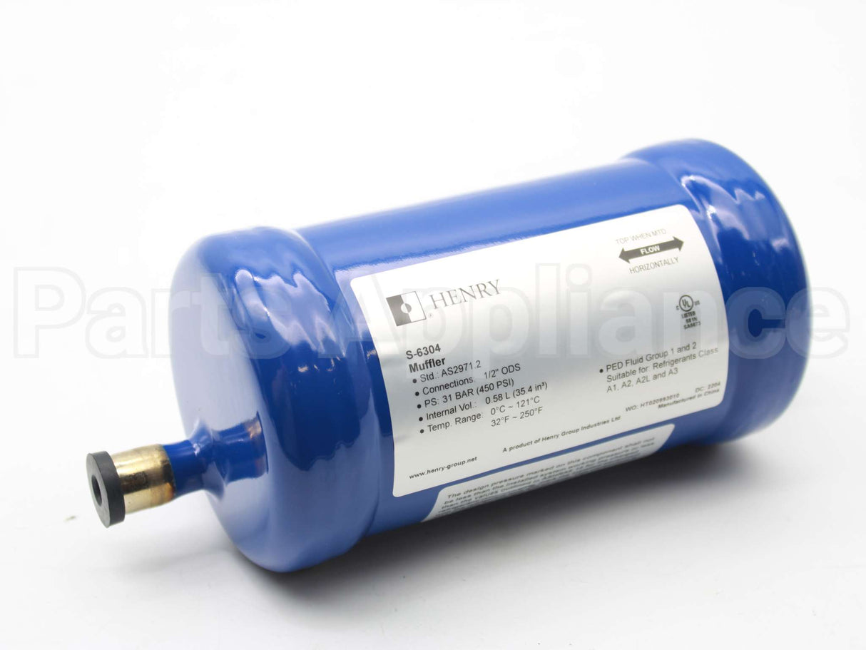 S-6304 Henry Technologies 1/2" Discharge Line Muffler