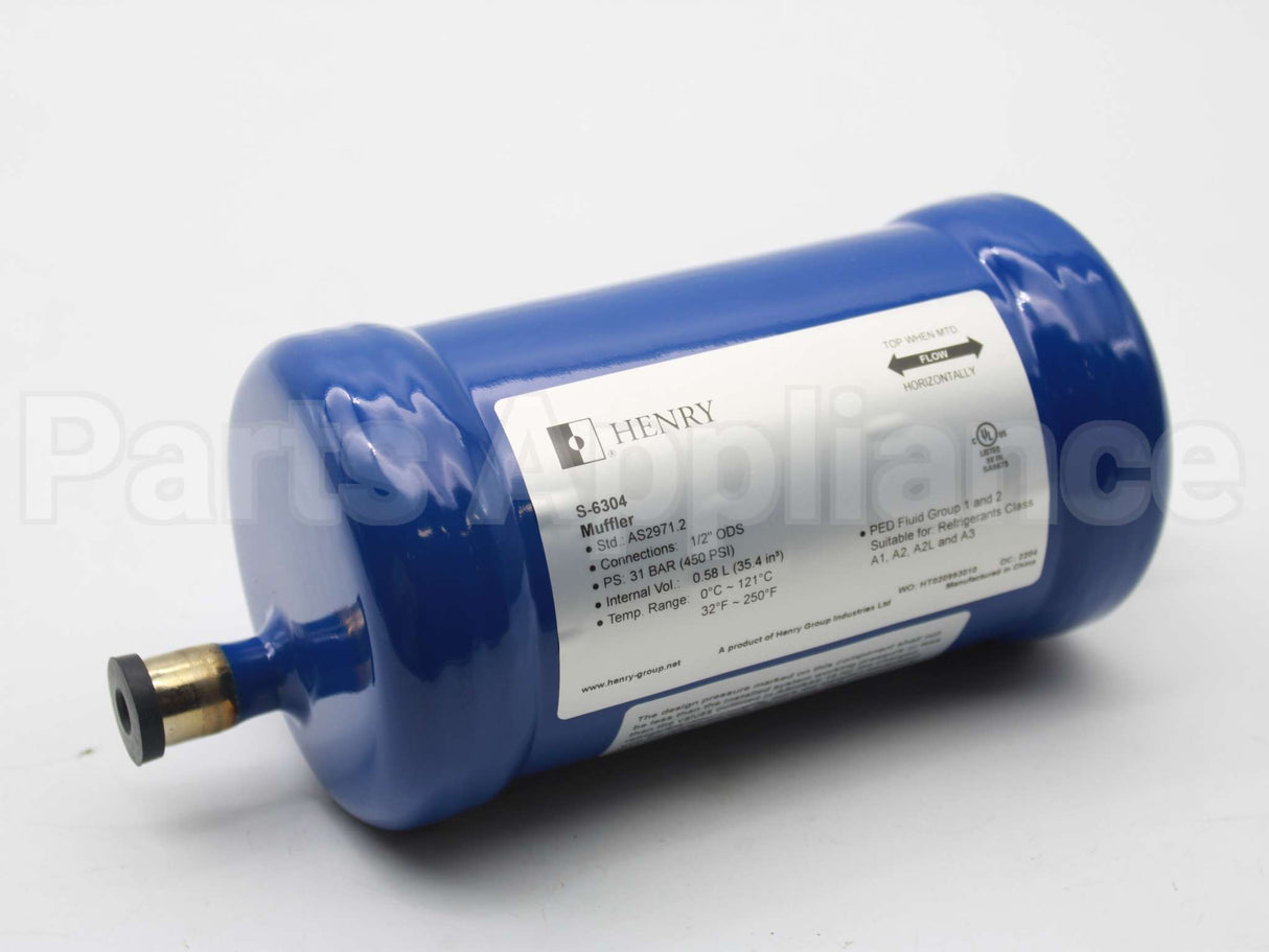 S-6304 Henry Technologies 1/2" Discharge Line Muffler