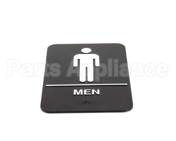 S69B-6BK Update International Braille Plastic Sign 6X9 - Men